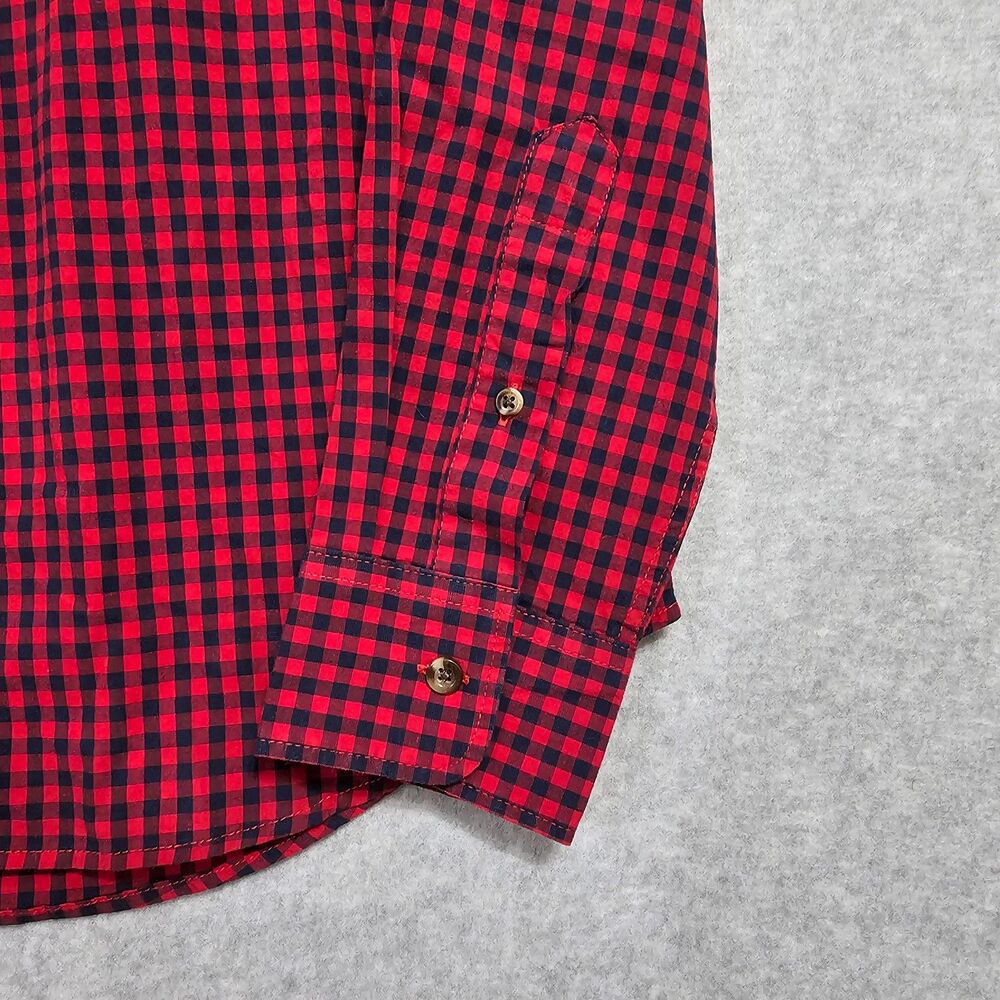 Mens Old Navy Button Up Shirt Bundle Size Small Blue Red Long Sleeve Slim Fit - Picture 13 of 16